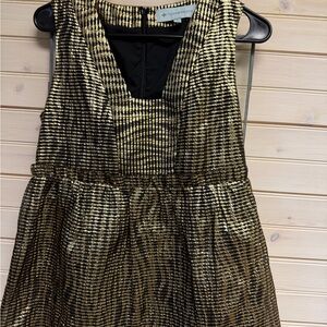 Tuckernuck Shimmering Gold and Black Kids Dress